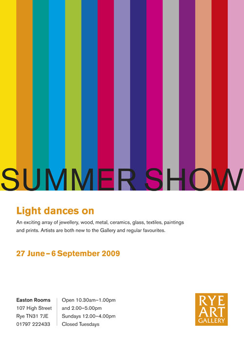 Summer Show Exhibition Poster Rye Art Gallery 2009 Summer Show Exhibition Poster Rye Art Gallery 2009